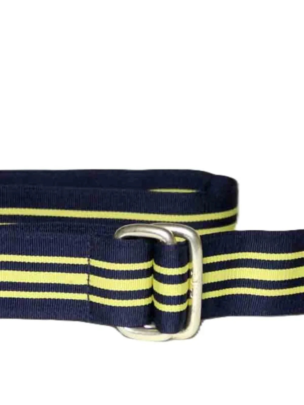 Polo Ralph Lauren Men’s Blue Yellow Striped Grosgrain Ribbon Belt Men's Size L